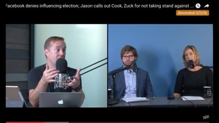 Facebook denies influencing election; Jason calls out Cook, Zuck for not ...