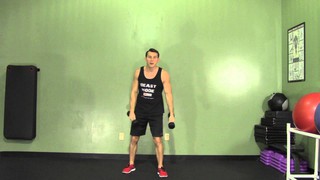 Dumbbell Clean + Press - HASfit Compound Exercises - Total Body Exercise