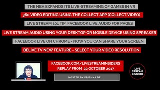 Live Stream News Week Commencing 22 October 2017