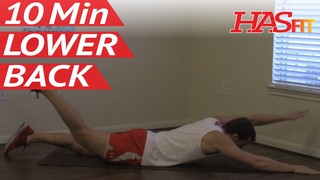 10 Minute Lower Back Workout - HASfit Lower Back Exercises - Strengthen L...