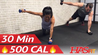 30 Minute HIIT Workout for Fat Loss - High Intensity Workout Exercise - A...