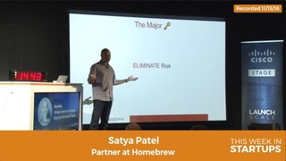 Homebrew's Satya Patel on how to address fact that investors hate risk & ...