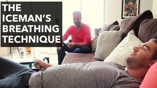 Wim Hof The Iceman Demonstrates His Breathing Technique with Lewis Howes