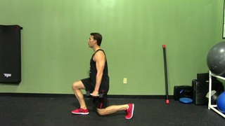 Walking Lunge - HASfit Lunge Exercise Demonstration - Dumbbell Lunge - Ba...