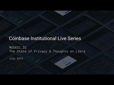 Coinbase Institutional Live Series: Mosaic.io